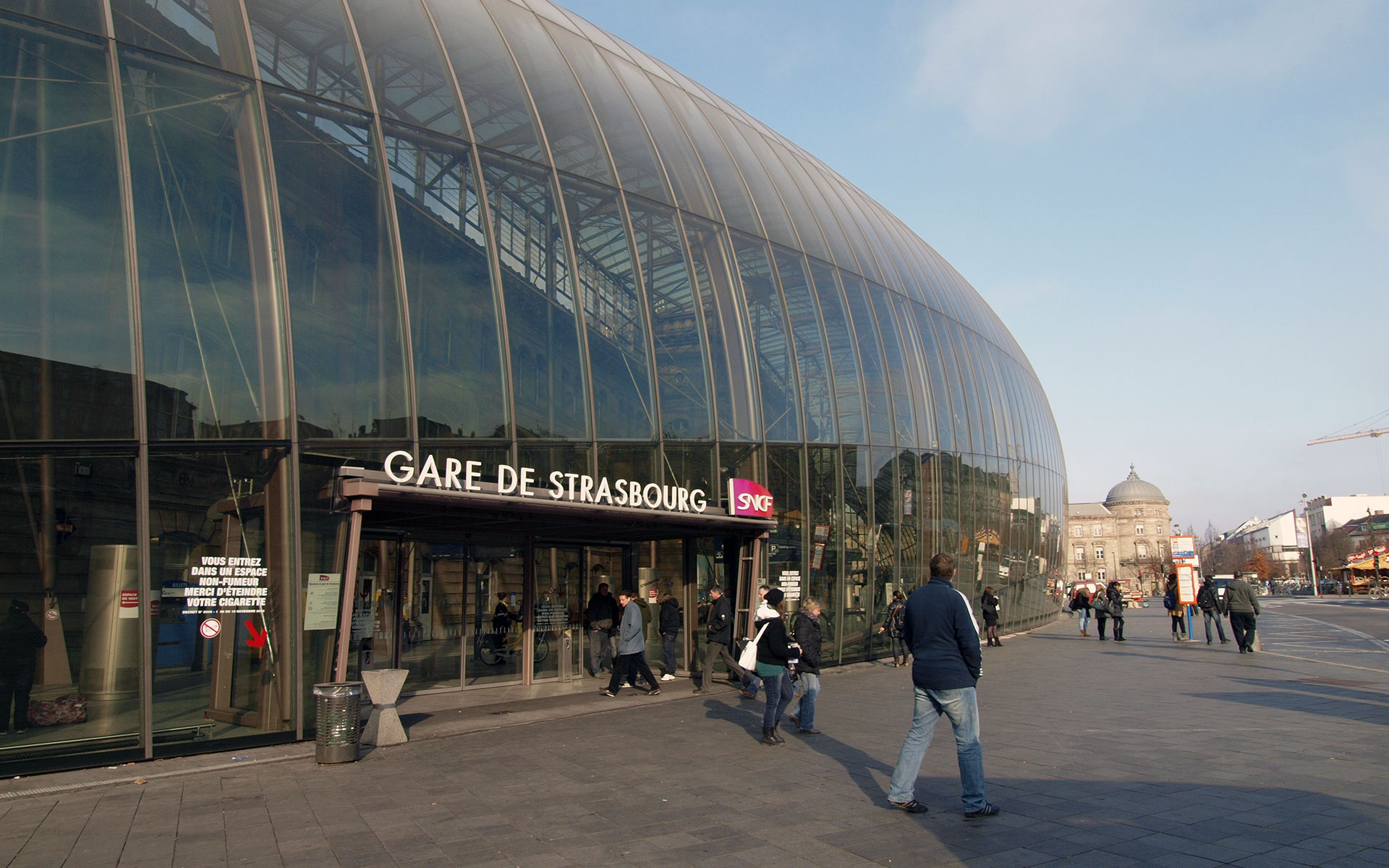 The Gare de Strasbourg, destination of a new high-speed service from Brussels which launches on 3 April 2016 (photo © hidden europe).
